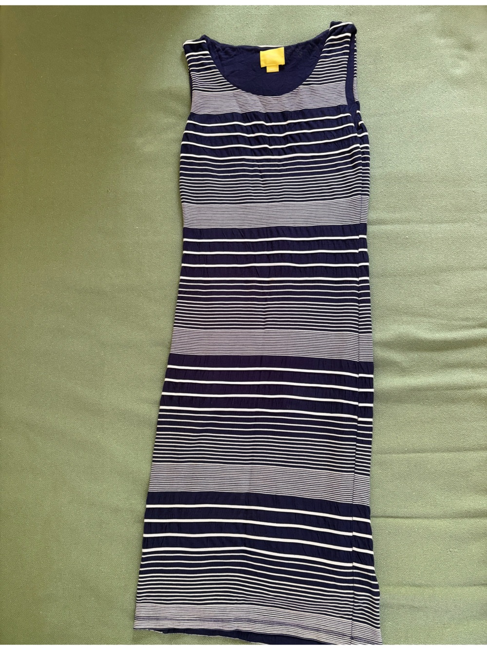 Maeve Navy and White Striped Tank Dress, super stretchy and soft. Fully lined!